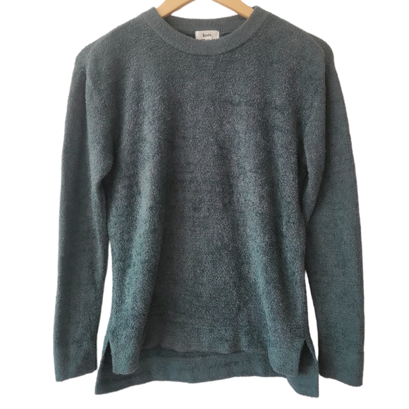 KNIX Cozzzy Crew Top Pullover Sweater in Muted Teal Green Women's Sz Med - Picture 1 of 7